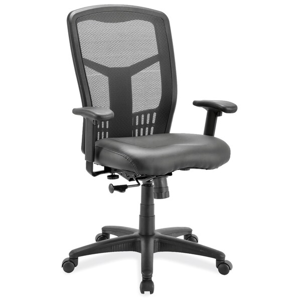 Officesource CoolMesh Collection Swivel Tilt, High Back Chair with Black Frame OSTW8906LBK - main